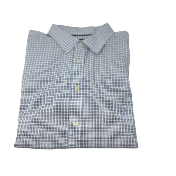Nautica Mens Stretch Checkered Long Sleeve Shirt‎ - Size XL - Picture 1 of 6